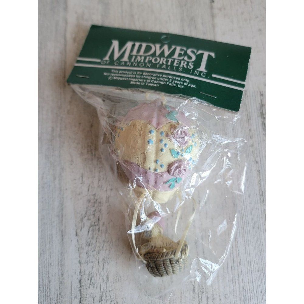 Midwest Cannon Falls vintage cat Rose air balloon ornament Xmas